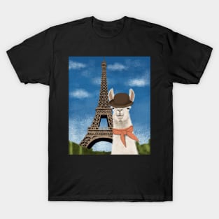 Llama In Paris T-Shirt
